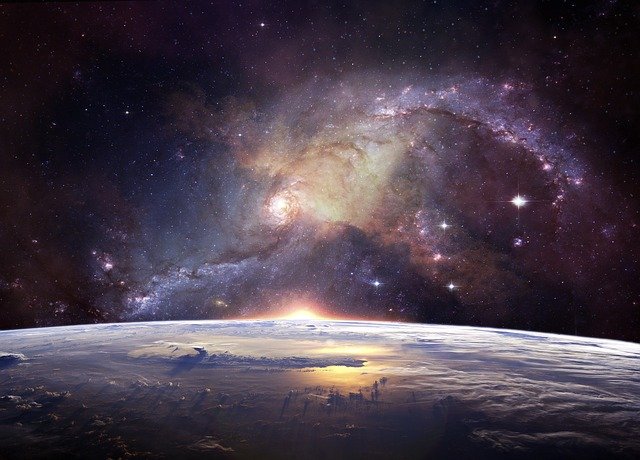 リコシェ号が駆ける銀河のイメージ